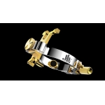 JLV LIGATURE /ustnik ebonit/ Sax alt PLATINUM PLATED / GOLD