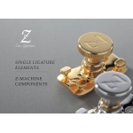 ZAC LIGATURE /ustnik ebonit/ Saksofon tenor BRASS METAL